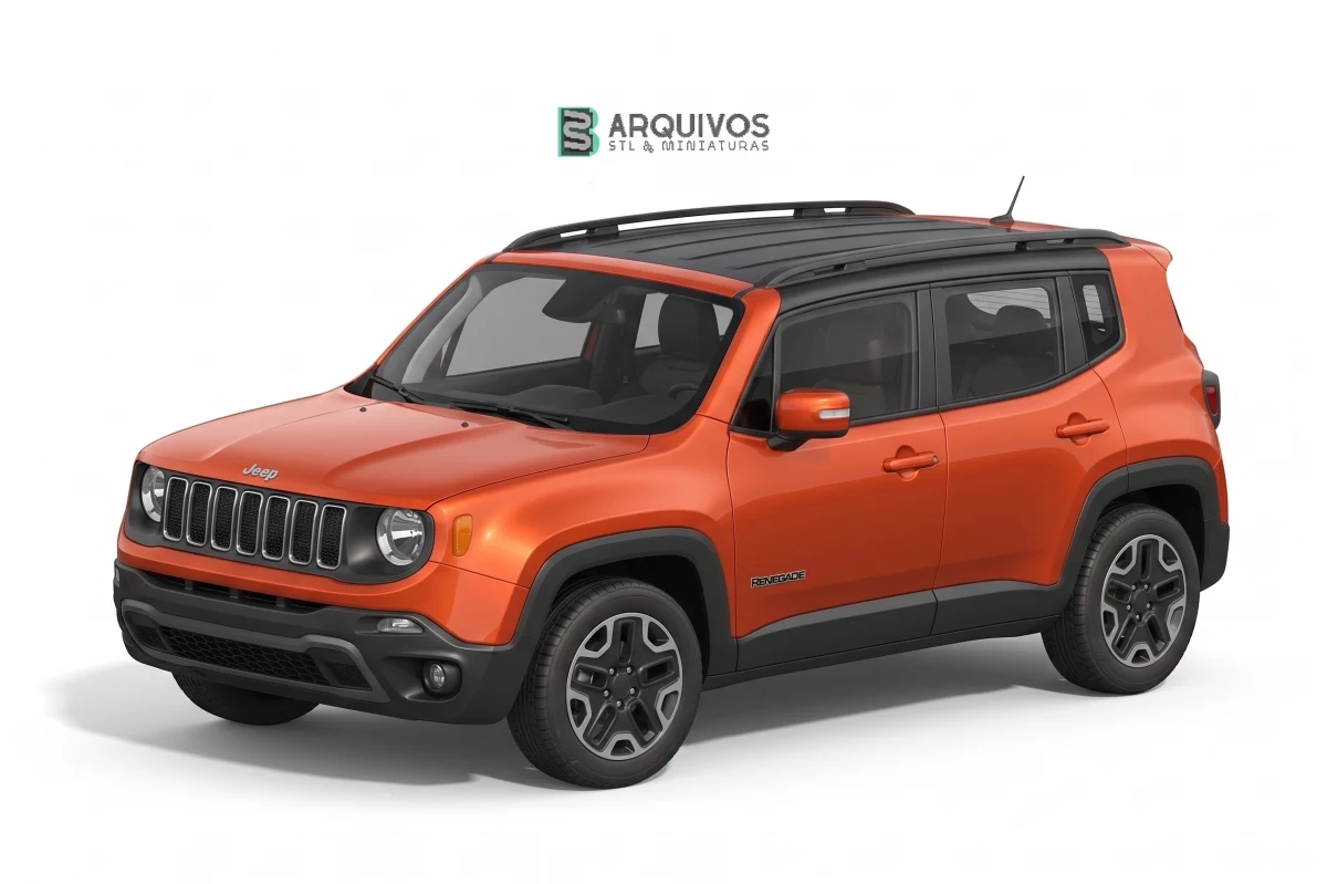 Modelo 3D STL - Jeep Renegade 2015 — foto 4
